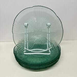 Libbey Glass Harmony Pattern Salad Dessert Plates Set of 6